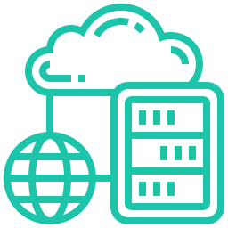 A green cloud icon with a globe on it representing a UK-based SEO agency.